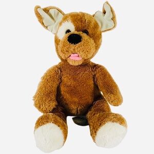 ❣️ BUILD-A-BEAR ❣️COLLECTION ADORABLE BROWN PUPPY FLOPPY EARS & EYES PATCH PLUSH